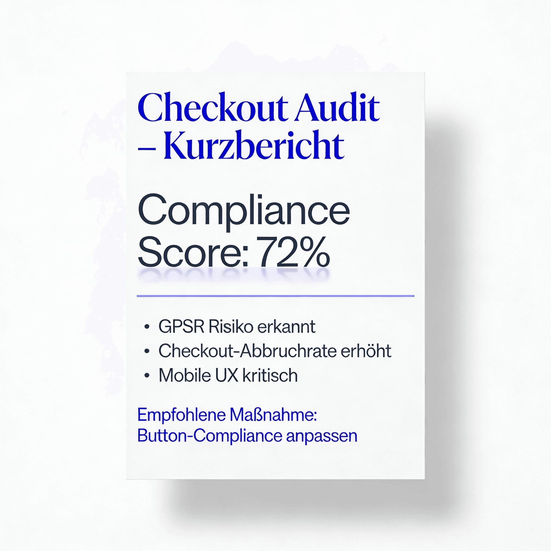 CheckoutCheck Analyse-Dashboard